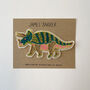 Triceratops Dinosaur Embroidered Sticker Badge, thumbnail 2 of 4