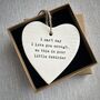 I Can't Say I Love You Enough Hanging Ceramic Heart, thumbnail 1 of 3