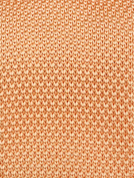 Handmade 100% Polyester Knitted Tie In Peach, 2 of 2