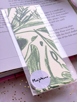 Monstera Plant Illustrated Double Sided Bookmark, 5 of 7