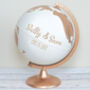 Personalised Couples Hand Painted Globe, thumbnail 5 of 7