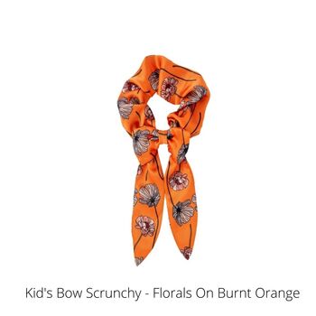 Sustainable Kids Hair Accessories Bow Scrunchies, 9 of 12