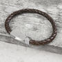Personalised Hidden Message Leather Bracelet, thumbnail 8 of 10