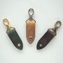 Personalized Leather Key Fob, thumbnail 2 of 3