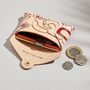 Personalised Abstract Print Leather Card + Coin Purse, thumbnail 5 of 6