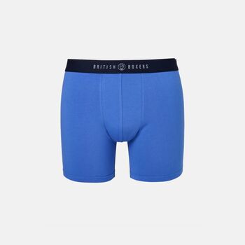 Men's 'Summertime Blues' Three Pack Cotton Trunks, 4 of 7