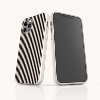 Black Striped Eco Phone Case, 5 of 7