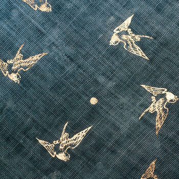 Swooping Swallows Foil Scarf Gift, 3 of 10