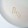 Large Arc Earrings In Gold, thumbnail 4 of 4