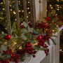 Berries And Baubles Pre Lit Garland, thumbnail 1 of 6