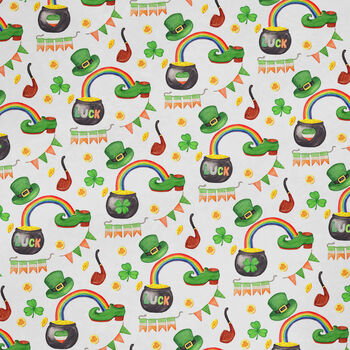 St Patricks Day Wrapping Paper Roll Or Folded V3, 2 of 3