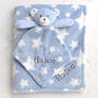 Personalised Teddy Stars Comforter And Blanket Set, thumbnail 3 of 9