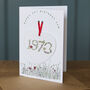 Personalised Milestone Birthday Vintage Keepsake Card, thumbnail 1 of 2