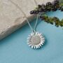 Sunflower Silver Necklace Large, thumbnail 1 of 11