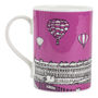 Bath Bone China Mug 'Royal Crescent' Pink, thumbnail 4 of 4