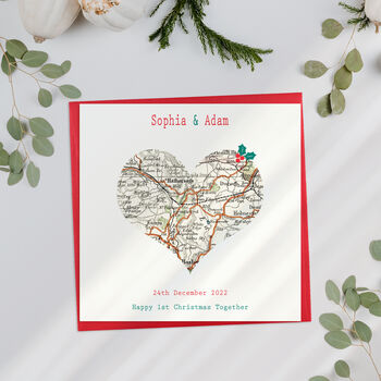 Christmas Special Location Map Engagement Card, 2 of 2