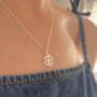 Four Leaf Clover Sterling Silver Necklace, thumbnail 5 of 7