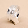 Personalised Sterling Silver Single Wide Spinner Ring, thumbnail 1 of 10