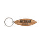 'Surfing Dad' Oak Surfboard Keyring, thumbnail 2 of 2