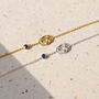 Third Eye Chakra Iolite Bracelet Sterling Silver / Gold Plated, thumbnail 1 of 11