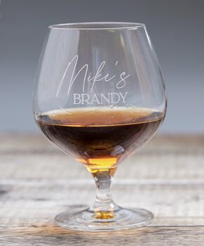 Personalised Brandy Glass, 2 of 4