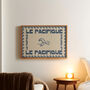 Le Pacifique Blue Ocean Wall Art Print, thumbnail 1 of 9