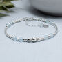 Aquamarine Gemstone And Sterling Silver Bracelet, March Birthstone Jewellery, thumbnail 2 of 6