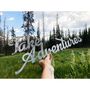 Take Adventures Recycled Raw Steel Sign, thumbnail 4 of 4