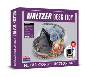 Make Your Own Waltzer Desk Tidy Metal Construction Set, 2 of 6