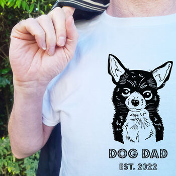 Personalised Dog Dad T Shirt, 3 of 8