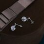 Natural Clear Quartz Dangle Drop Earrings, thumbnail 4 of 10