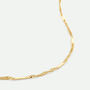 9ct Yellow Gold Singapore Bar Chain Necklace 18 Inch, thumbnail 1 of 4