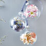 Personalised Blossom Glass Christmas Bauble, thumbnail 1 of 3