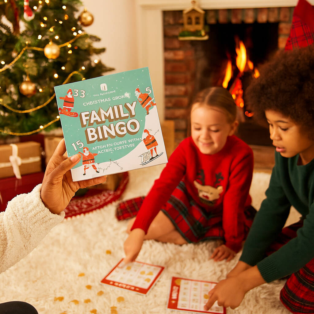 Fun Santa Bingo Christmas Family Game Five+ Years, 1 of 5