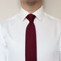 Men's Knitted Bow Tie In Wine Red | Perfect Wedding Neck Tie For Groomsmen | Gents Woven Tie, thumbnail 3 of 12