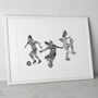 Womens Soccer Collage Print, thumbnail 1 of 3