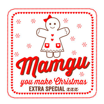 Special Christmas Card For Grandmother Mamgu Grandma, 4 of 4