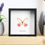 Blushing Phantom Butterfly Handcrafted Frame, thumbnail 1 of 3