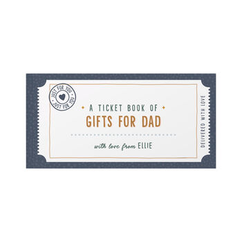 Personalised Book Of Giftable Tickets For Dad/Grandad, 9 of 12
