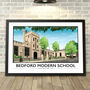 Bedford Modern School, Harpur Square, Bedford Print, thumbnail 1 of 5