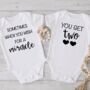 Twin Pregnancy Announcement Vests | Twin Baby Gifts, thumbnail 3 of 5
