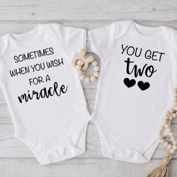Twin Pregnancy Announcement Vests | Twin Baby Gifts, 3 of 5