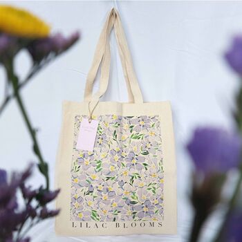 Lilac Blooms Tote Bag, 5 of 6