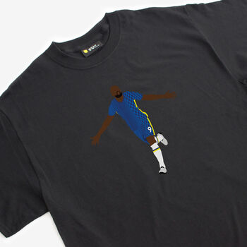 Romelu Lukaku The Blues Football T Shirt, 4 of 4