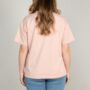 Women's Pink Breastfeeding Oversized T Shirt, thumbnail 3 of 4