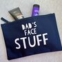 Father's Day Personalised Face/Beard/Hair Stuff Storage Pouch, thumbnail 1 of 3