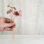 Handmade Ceramic Primrose Flower Stems Set | Fuchsia Pink, thumbnail 2 of 8
