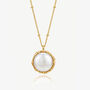 Reversible Baroque Pearl Necklace With Bobble Chain In 18k Gold Or Silver, thumbnail 3 of 6