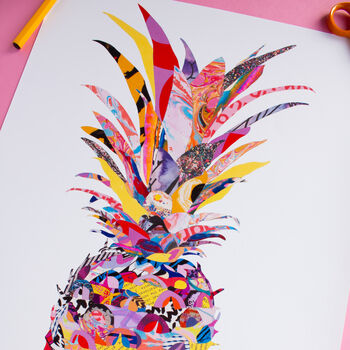 The Pineapple Collage Giclée Art Print, 3 of 5