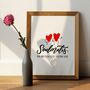 Soulmates Print, Personalised Valentine’s Day Gift, thumbnail 2 of 5